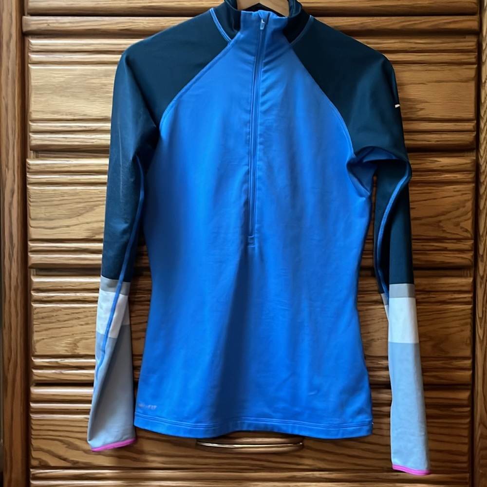Nike Pro Dri-Fit Half Zip Pull-on Active Running Top w/ Thumb Holes • Size Small - Picture 2 of 15